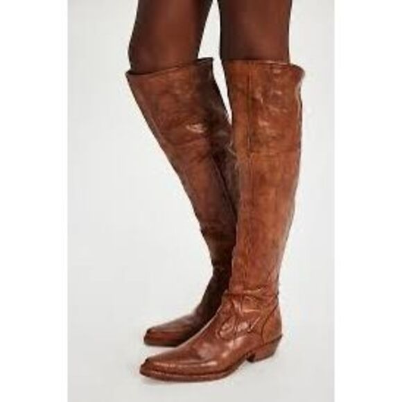 Free People Maggie Over-the-Knee Tailored Boots - Picture 4 of 15